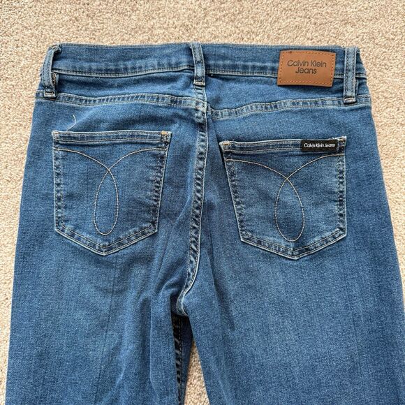 Calvin Klein Straight Leg Blue Denim Jeans Women's 4P (27) - Picture 5 of 10